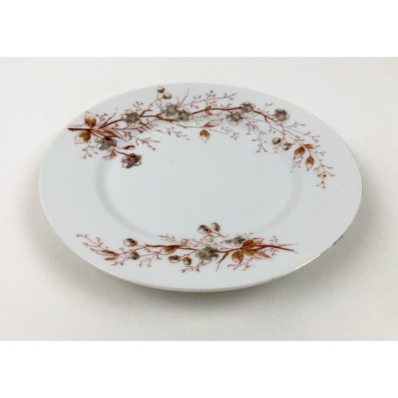 Marx And Gutherz Carlsbad Austria Ceramic Floral Salad Dessert Plate Vintage - Picture 3 of 6